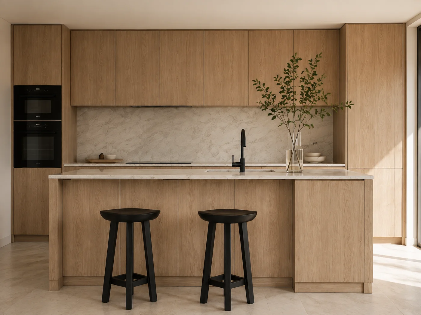 Made-to-measure cabinetry for a residential development