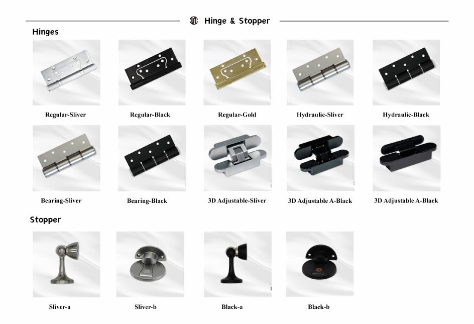 Interior wood-door hardware references shown on catalogue page 41