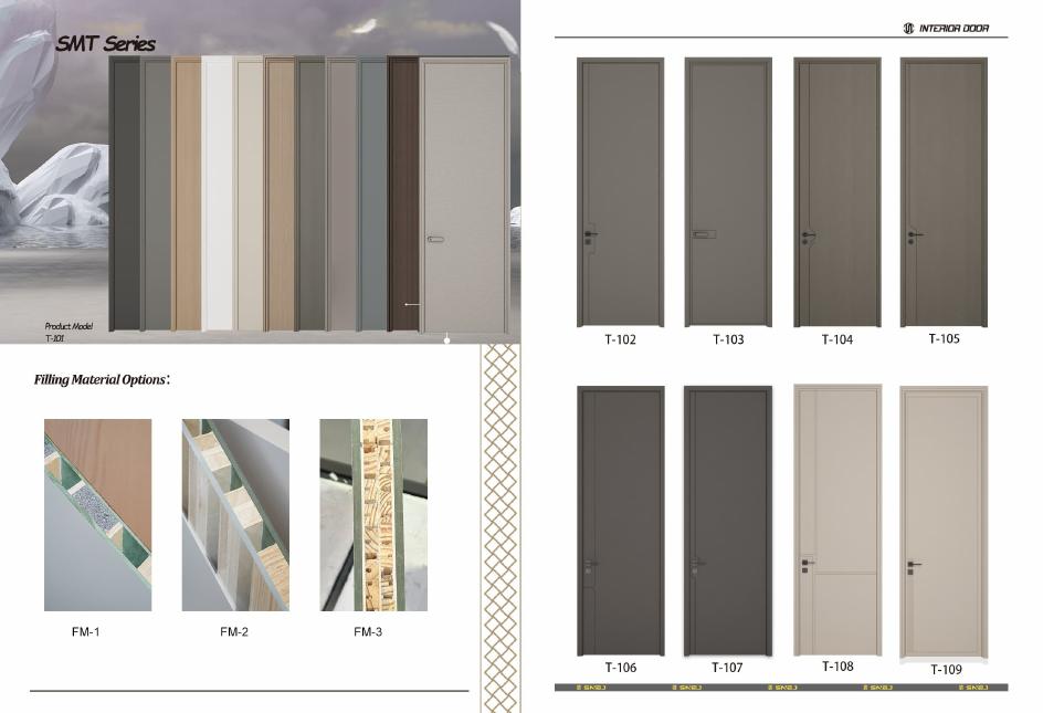 Composite interior door family references shown on catalogue page 8