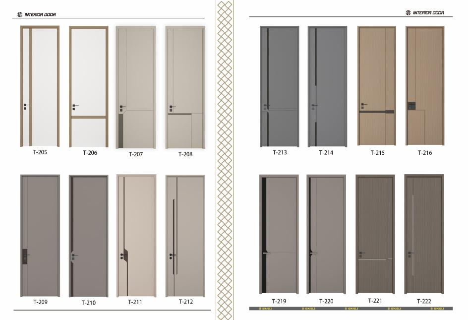 Composite interior door family references shown on catalogue page 12