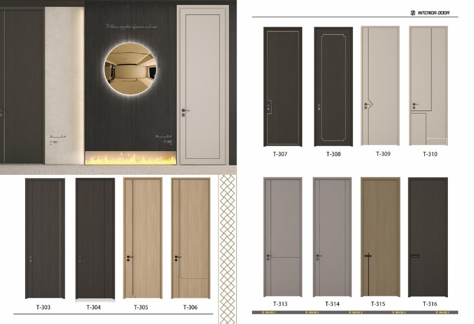 Composite interior door family references shown on catalogue page 13