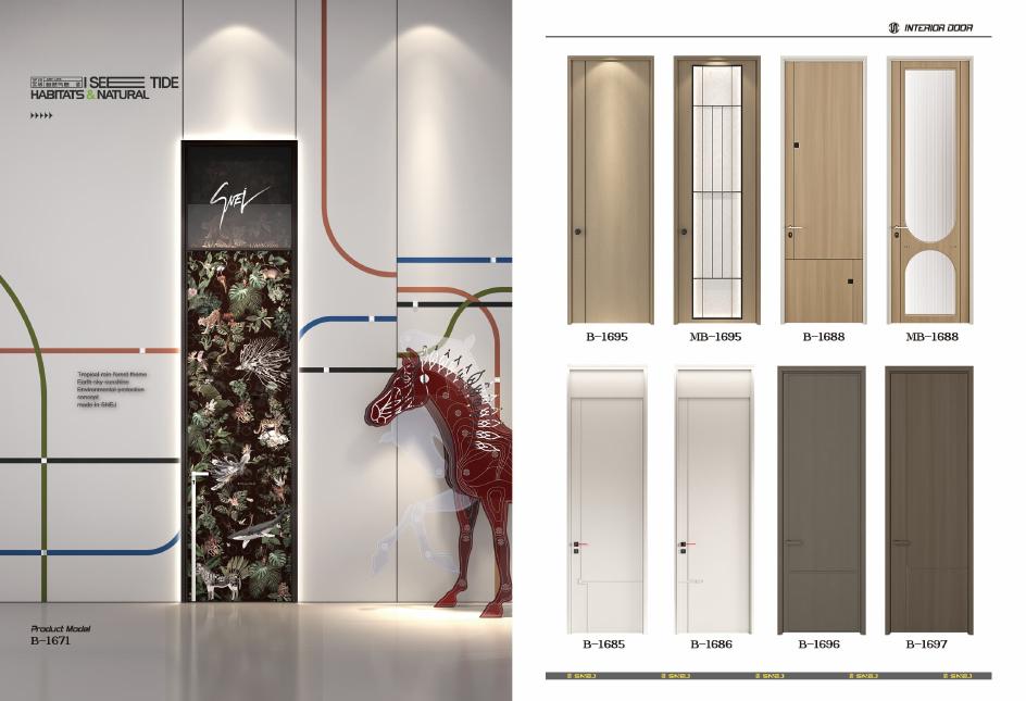 Composite interior door family references shown on catalogue page 14