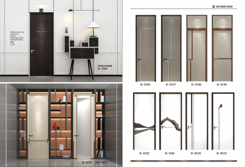 Composite interior door family references shown on catalogue page 16