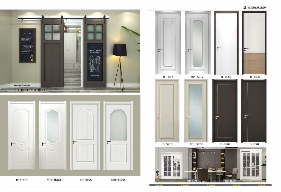 Composite interior door family references shown on catalogue page 18